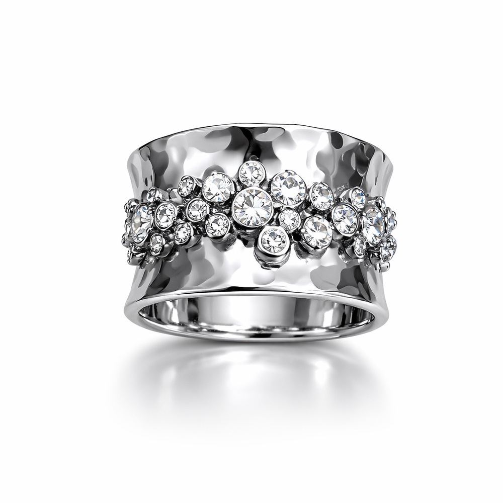 ⚜️Chic Silver Crystal Ring